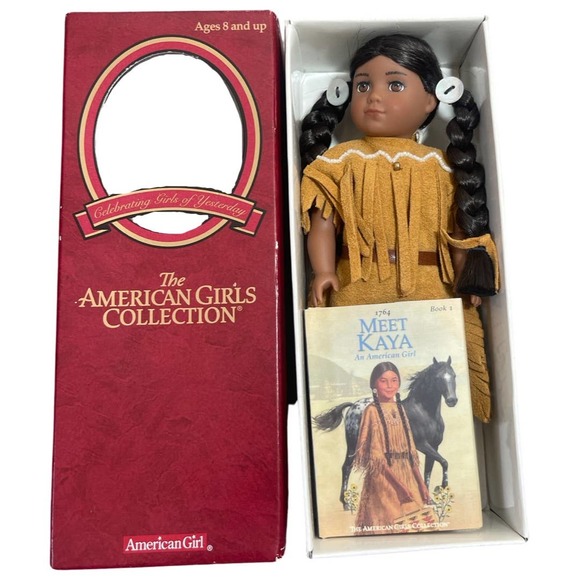 American Girl Other - Vintage American Girl Doll 6" Mini Kaya Collectors In Box Collectible Book